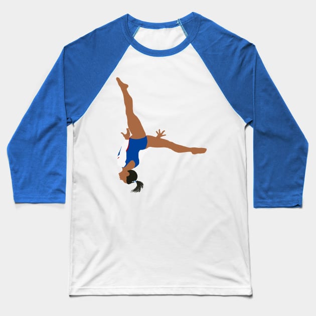 Gymnast - Layout Stepout Baseball T-Shirt by Susie